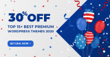30% OFF on 15+ Best Premium WordPress Themes 2020 (Limited Time!)