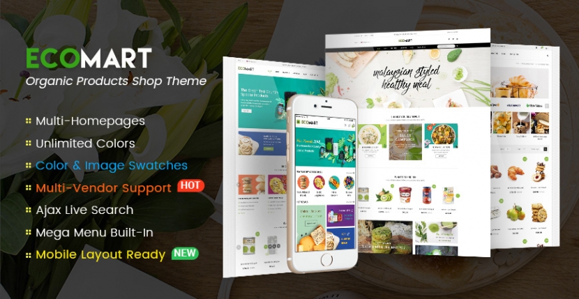 [NEW THEME] EcoMart - Organic Food Store WordPress Theme