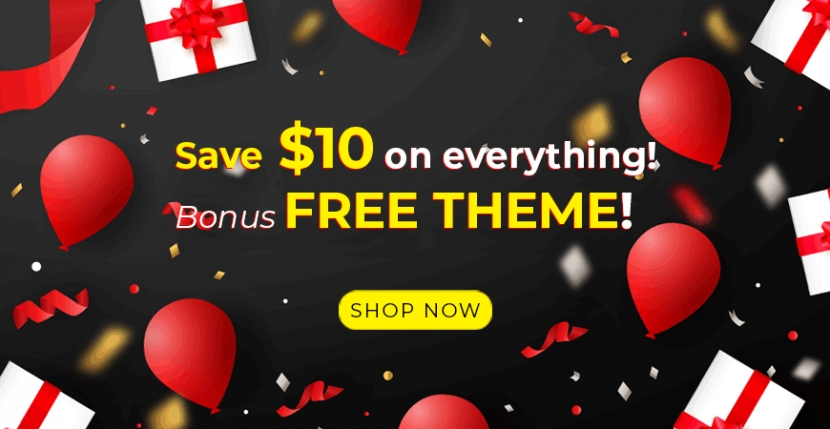 Save $10 on Any 35+ WordPress Themes - FREE Theme Bonus this Black Friday 2019!