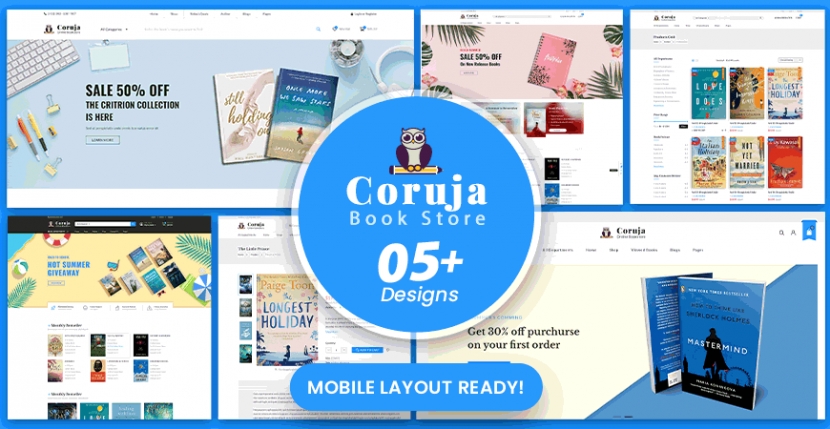 [NEW THEME] Coruja - Book Store & Publisher WordPress Theme