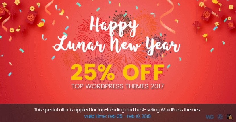 [BIG SALE] 25% OFF on Top WordPress Themes 2017 - Limited Time