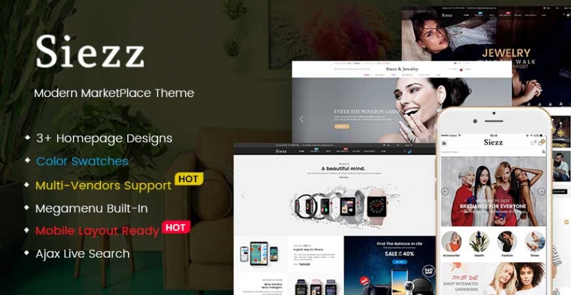 [THEME PREVIEW] Siezz - Simple but Powerful MarketPlace Theme